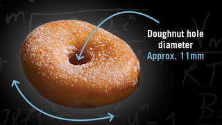 El donut perfecto depende del tamaño del agujero, según esta fórmula matemática